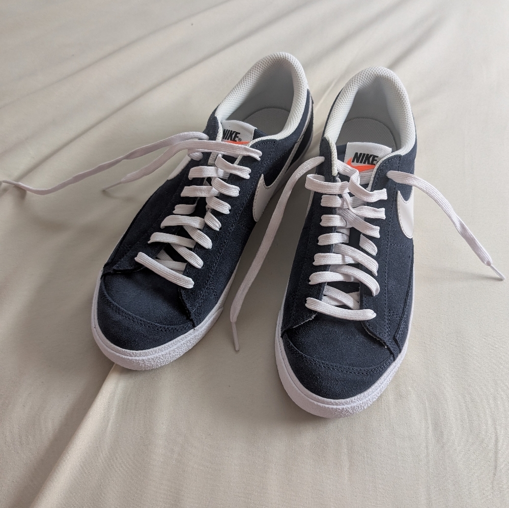 Nike Blazer Low '77 Suede Midnight Navy/White 7Y